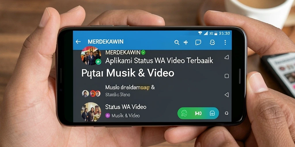 Tampilan antarmuka MERDEKAWIN yang user-friendly dan menarik.
